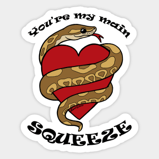 Main Squeeze Valentine Snek Sticker